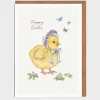 Lottie Murphy Chick in a Bonnet Easter Card