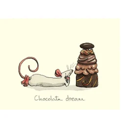 Two Bad Mice Chocolate Dream Greetings Card