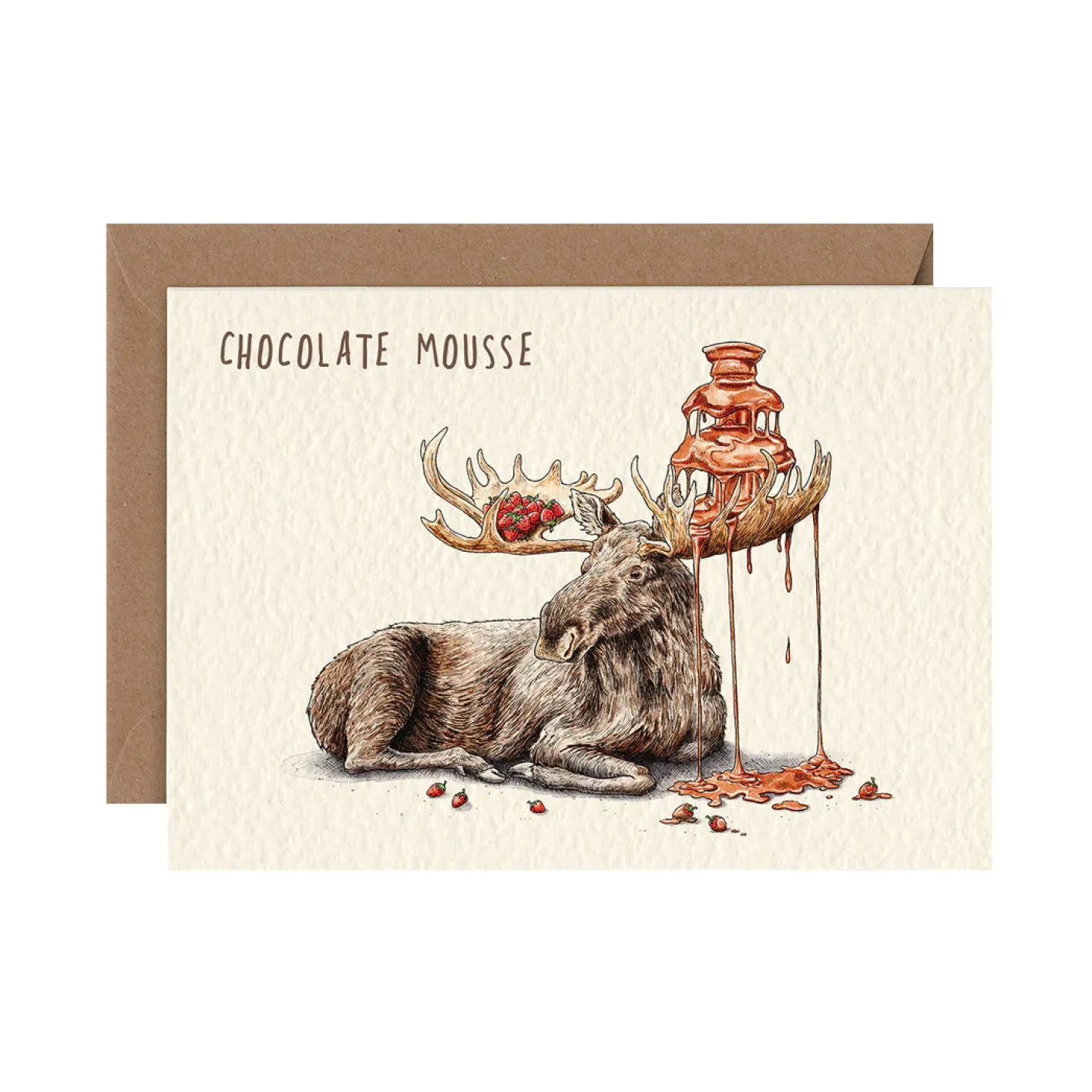 Bewilderbeest Chocolate Mousse Greetings Card