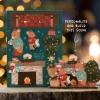 Dapple & Dot Christmas Bears Fireplace Pop Out Card