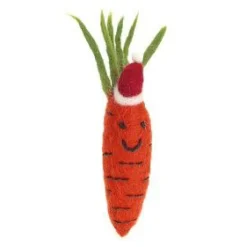Amica Felt Christmas Carrot with Hat Felt Decoration