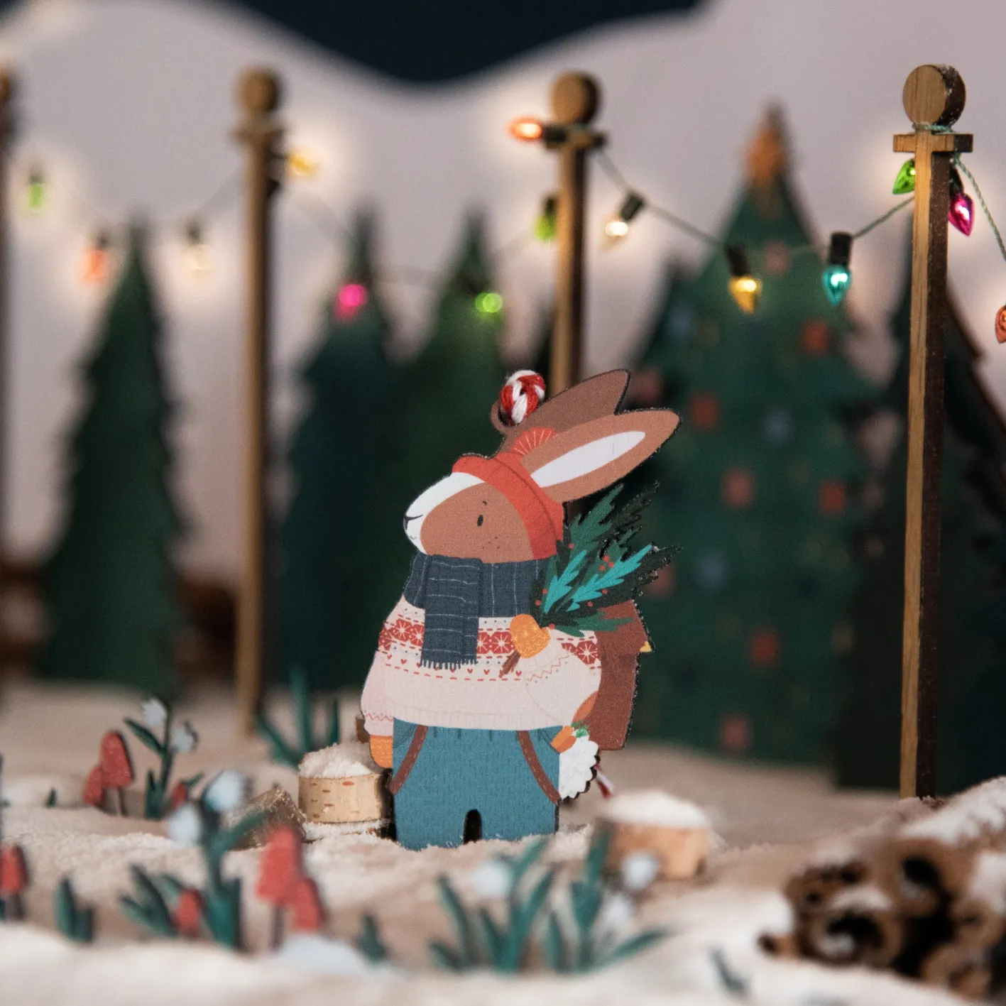 Dapple & Dot Christmas Chaps Wooden Decorations