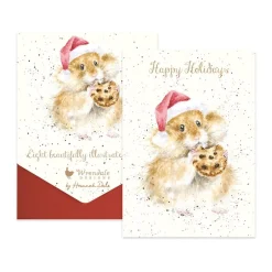 Wrendale Designs 'Christmas Cookie' Hamster Christmas Card Pack