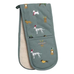 Sophie Allport Christmas Dogs Double Oven Glove
