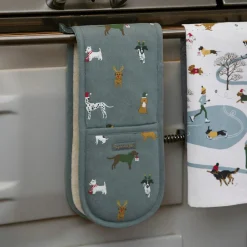 Sophie Allport Christmas Dogs Double Oven Glove