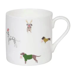 Sophie Allport Christmas Dogs Mug