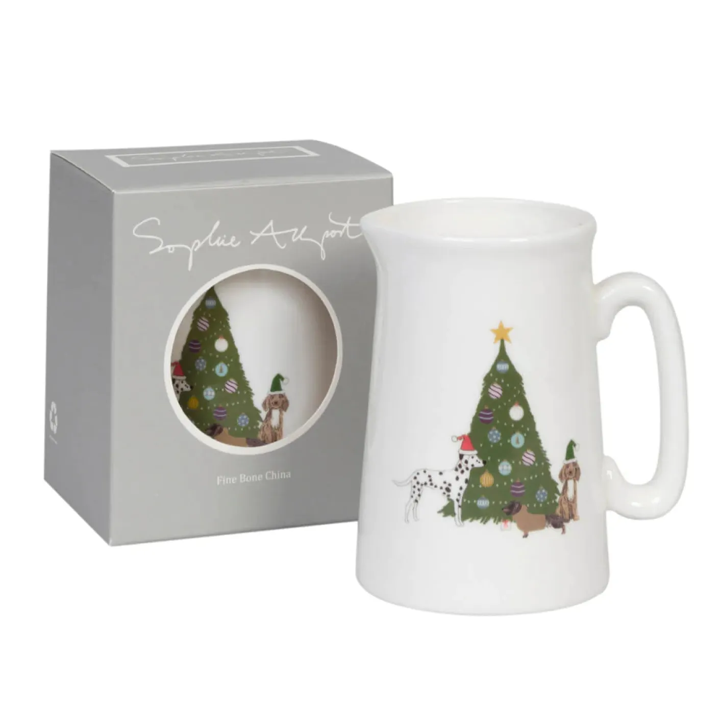 Sophie Allport Christmas Dogs Tree Jug