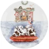 Wrendale Designs Christmas Eve Dog Bone China 8 inch Plate