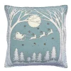 Jan Constantine Christmas Eve Pillow - Duck Egg Blue