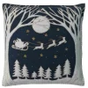 Jan Constantine Christmas Eve Pillow - Navy