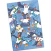Emma Ball Christmas Flying Puffin Tea Towel