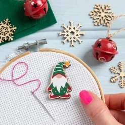 Hawthorn Handmade Christmas Gnome Magnetic Needle Holder