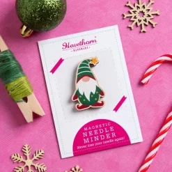 Hawthorn Handmade Christmas Gnome Magnetic Needle Holder