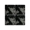 Selbrae Christmas Highland Cow Slate Coasters- Set of 4