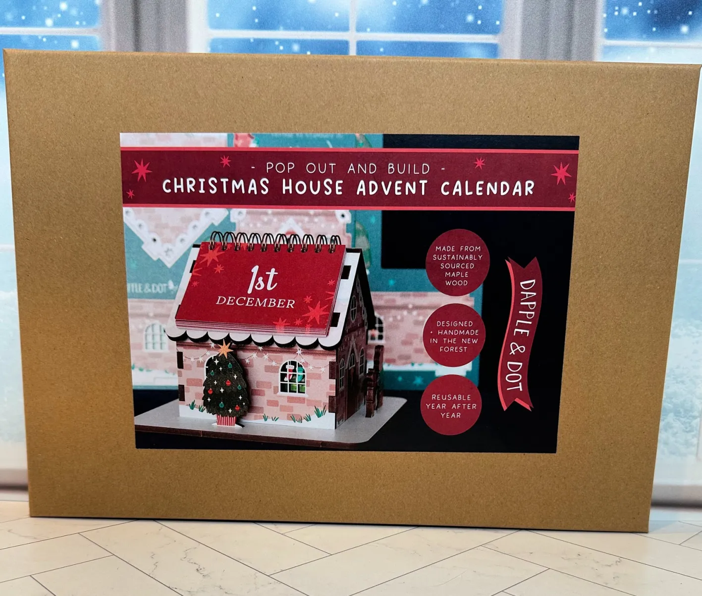 Dapple & Dot Christmas House Pop Out and Build Advent Calendar