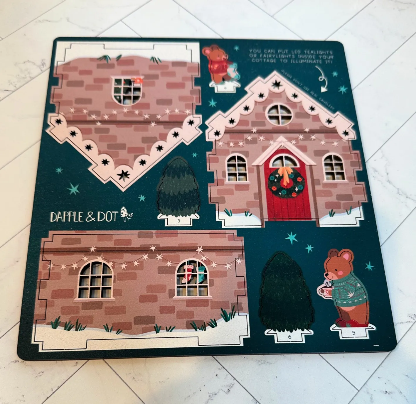 Dapple & Dot Christmas House Pop Out and Build Advent Calendar