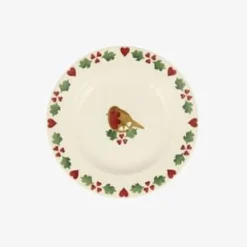 Emma Bridgewater Christmas Joy Robin 6 1/2 inch plate