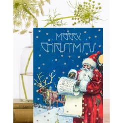 Madame Treacle Christmas List Christmas Glittered Greetings Card