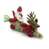 Amica Felt Christmas Parsnip Car with Santa & Reindeer Felt Decoration