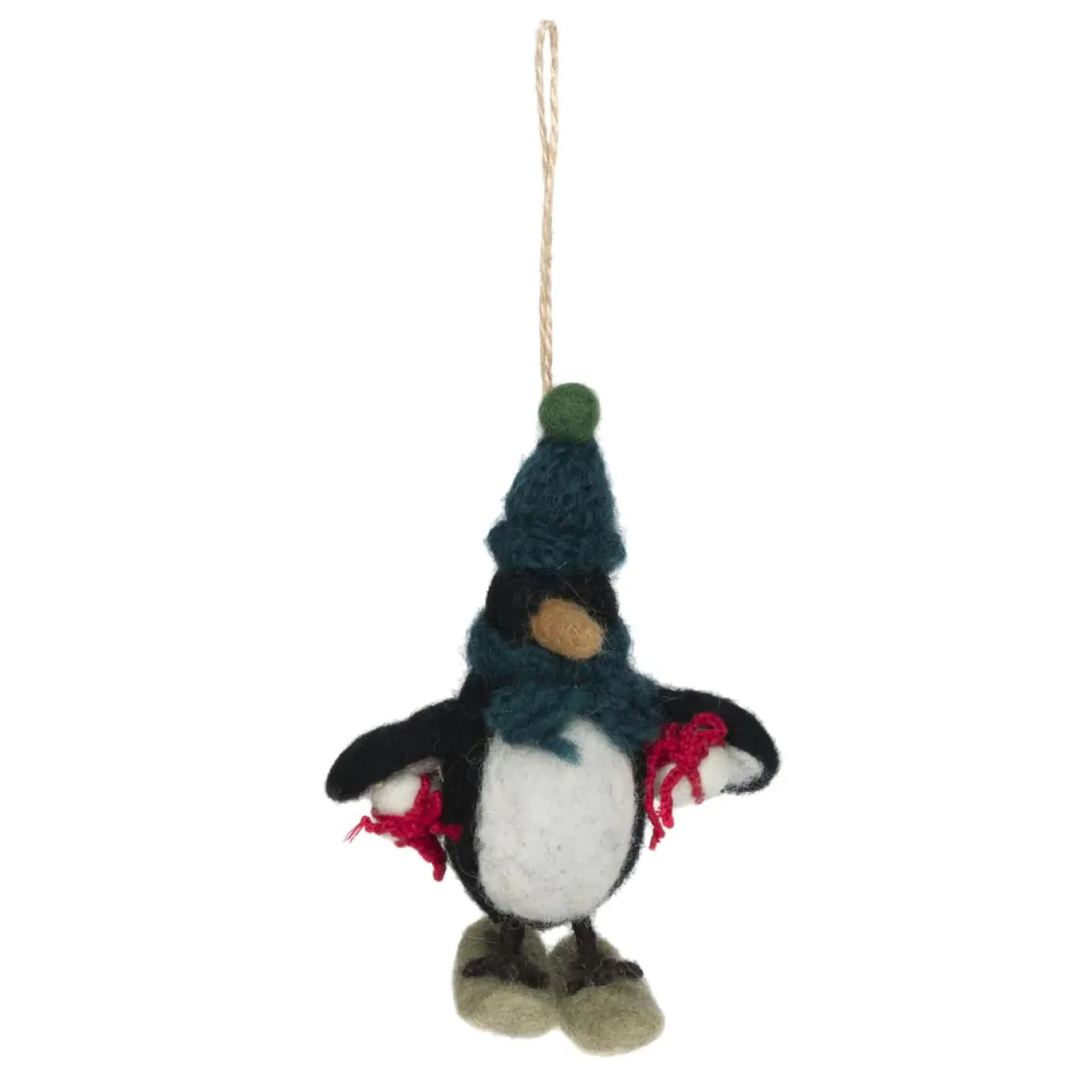 Sophie Allport Christmas Penguin with Gifts Felt Tree Decoration