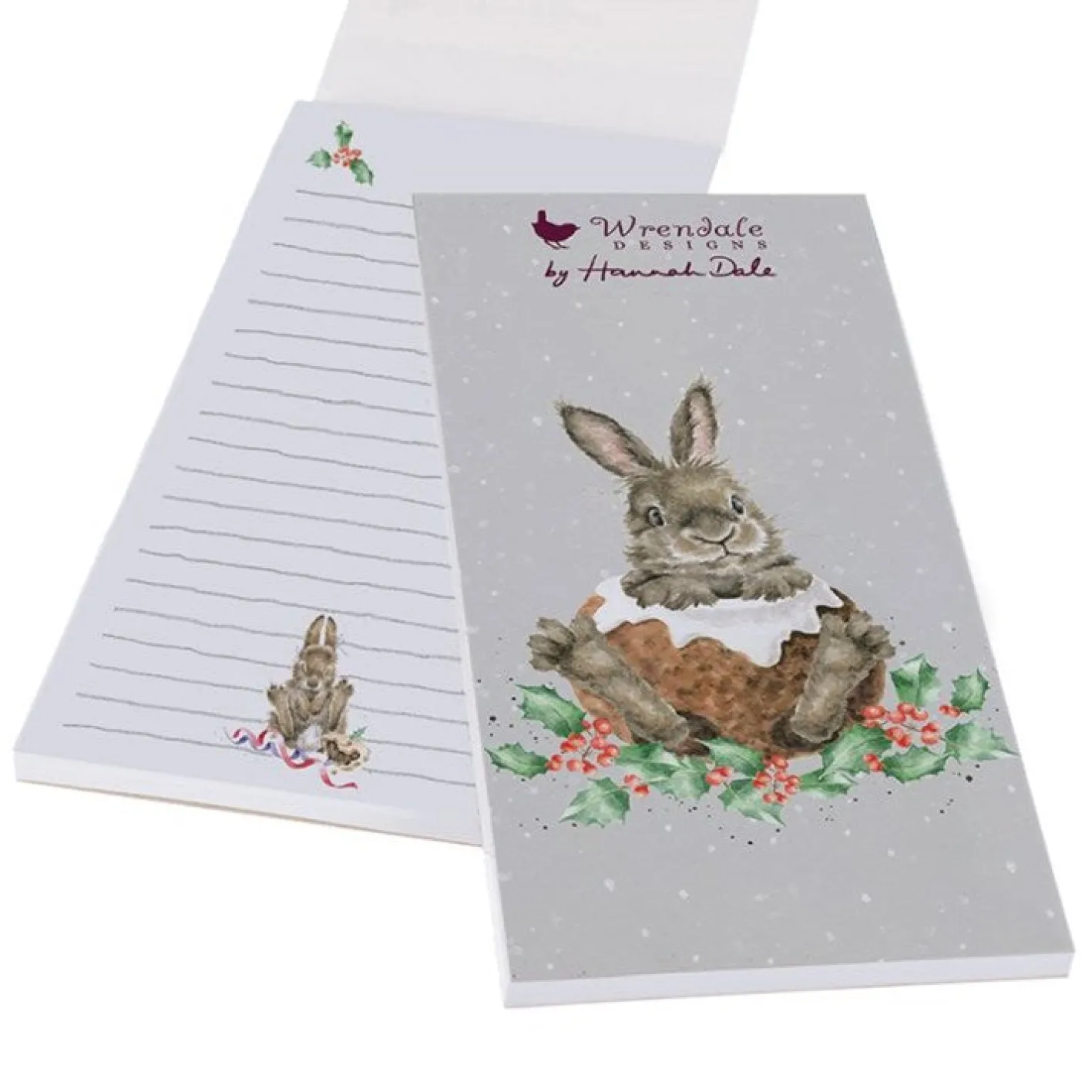 Wrendale Designs Christmas Rabbit Shopping Pad - Little Pudding