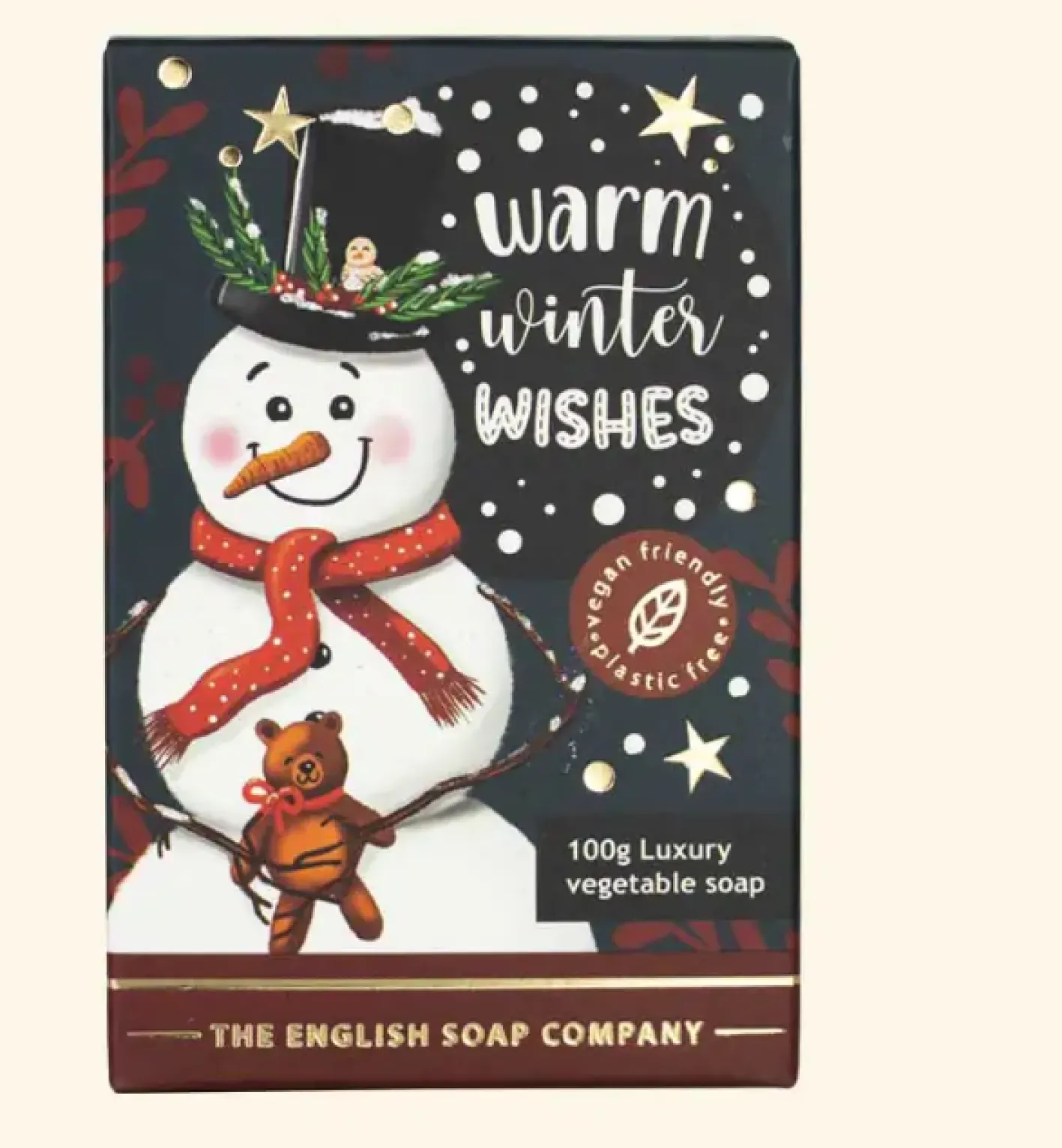 English Soap Company Christmas Snowman Mini Soap - 100g