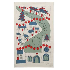 Poppy Treffry Christmas Time Tea Towel