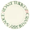 Emma Bridgewater Christmas Toast Roast Turkey 10 1/2 inch Plate