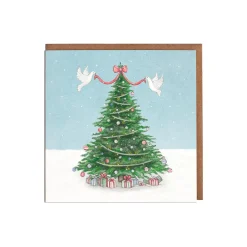 Lottie Murphy Christmas Tree with Doves Christmas Card