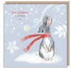 Paper Shed Design 'Christmas Wishes' Rabbit in a Scarf Christmas Card