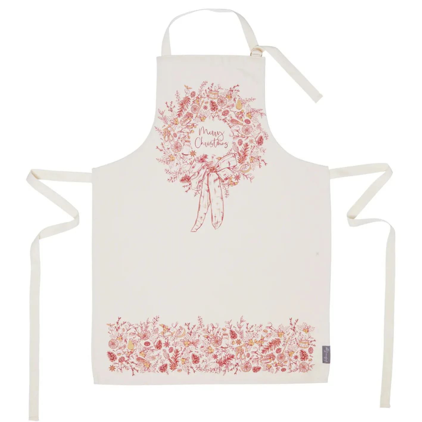 Victoria Eggs Christmas Wreath Apron