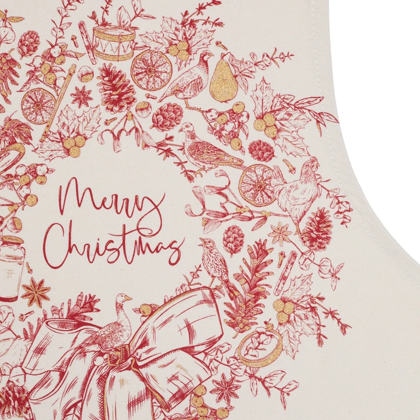 Victoria Eggs Christmas Wreath Apron