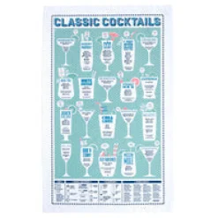 Stuart Gardiner Classic Cocktails Tea Towel