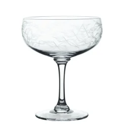 The Vintage List Cocktail Glass with Fern Design by