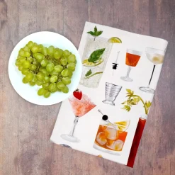 Corinne Alexander Cocktail Tea Towel by