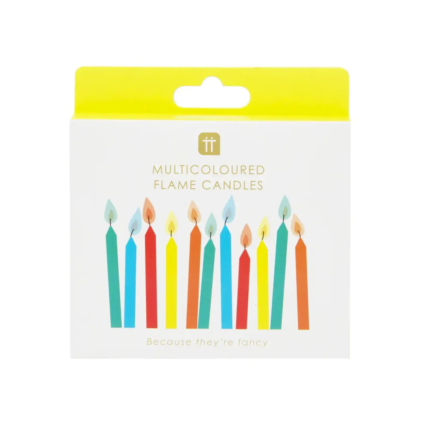 Talking Tables Colored Flame Birthday Candles - 12 pack