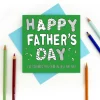 Yeti Colouring In "Happy Father's Day" Card