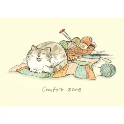 Two Bad Mice Comfort Zone Greetings Card