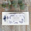 Toasted Crumpet Conch China Rectangular Soap Dish