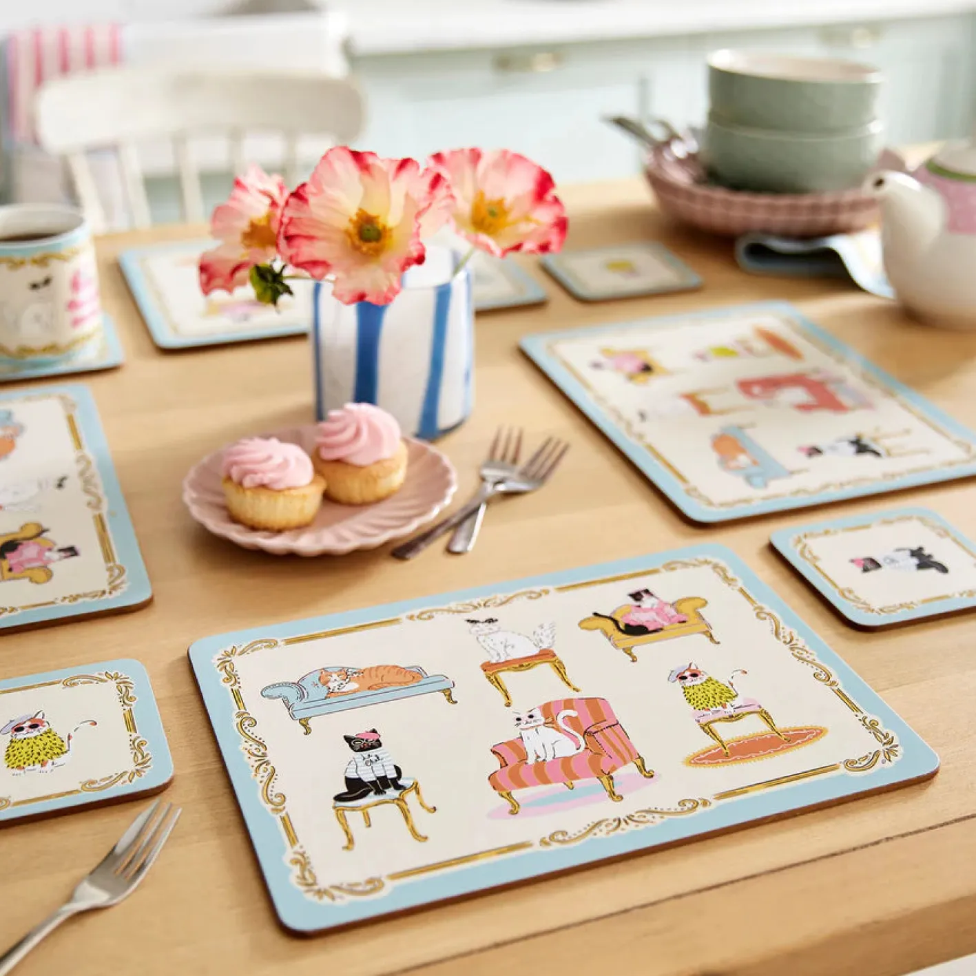 Ulster Weavers Cool Cats Coasters - Set of 4