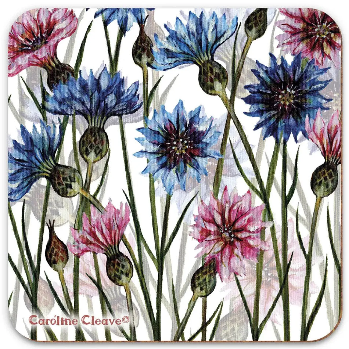 Emma Ball Cornflowers Coaster