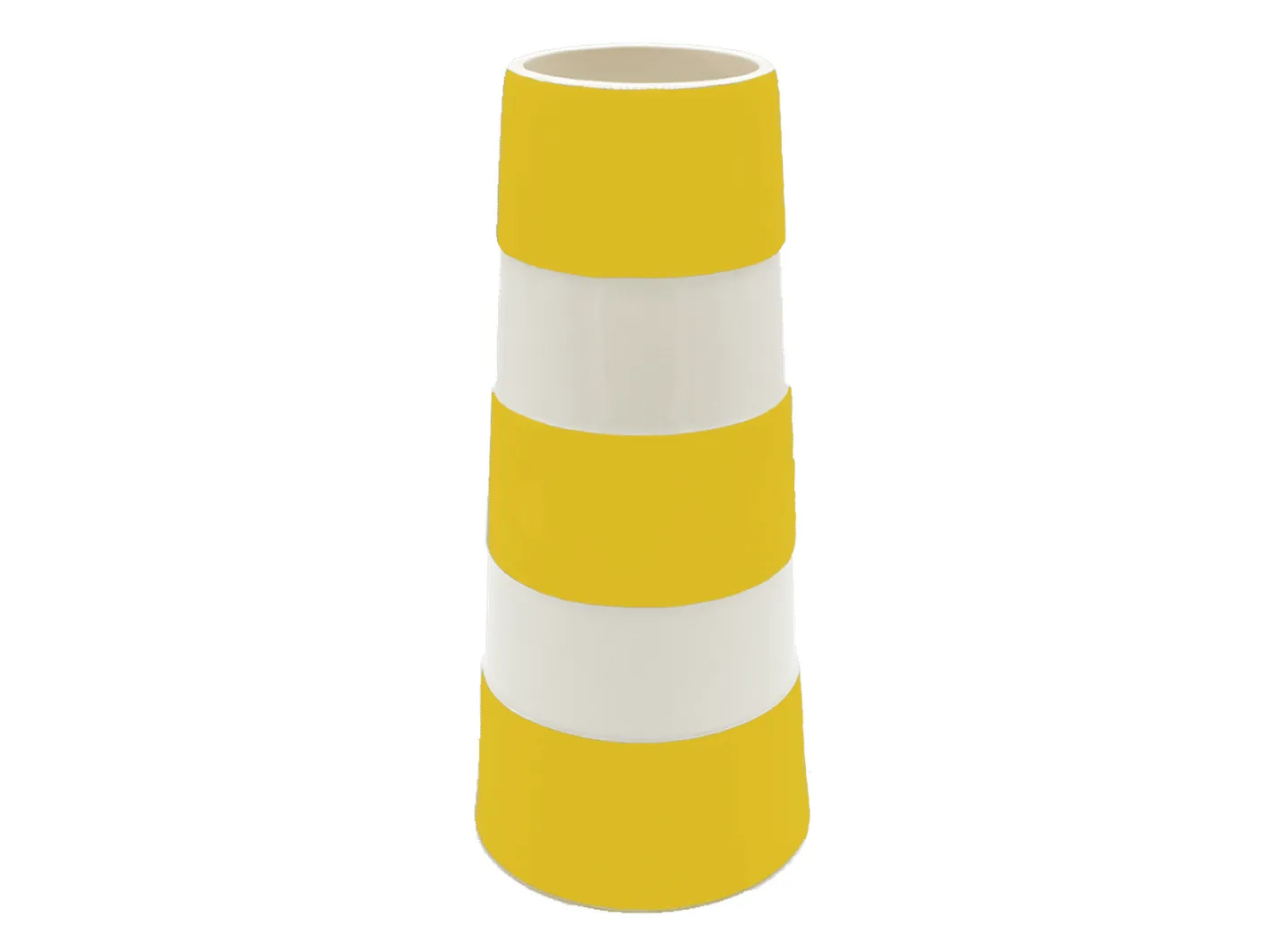 Cornishware Tall Lighthouse Yellow Vase