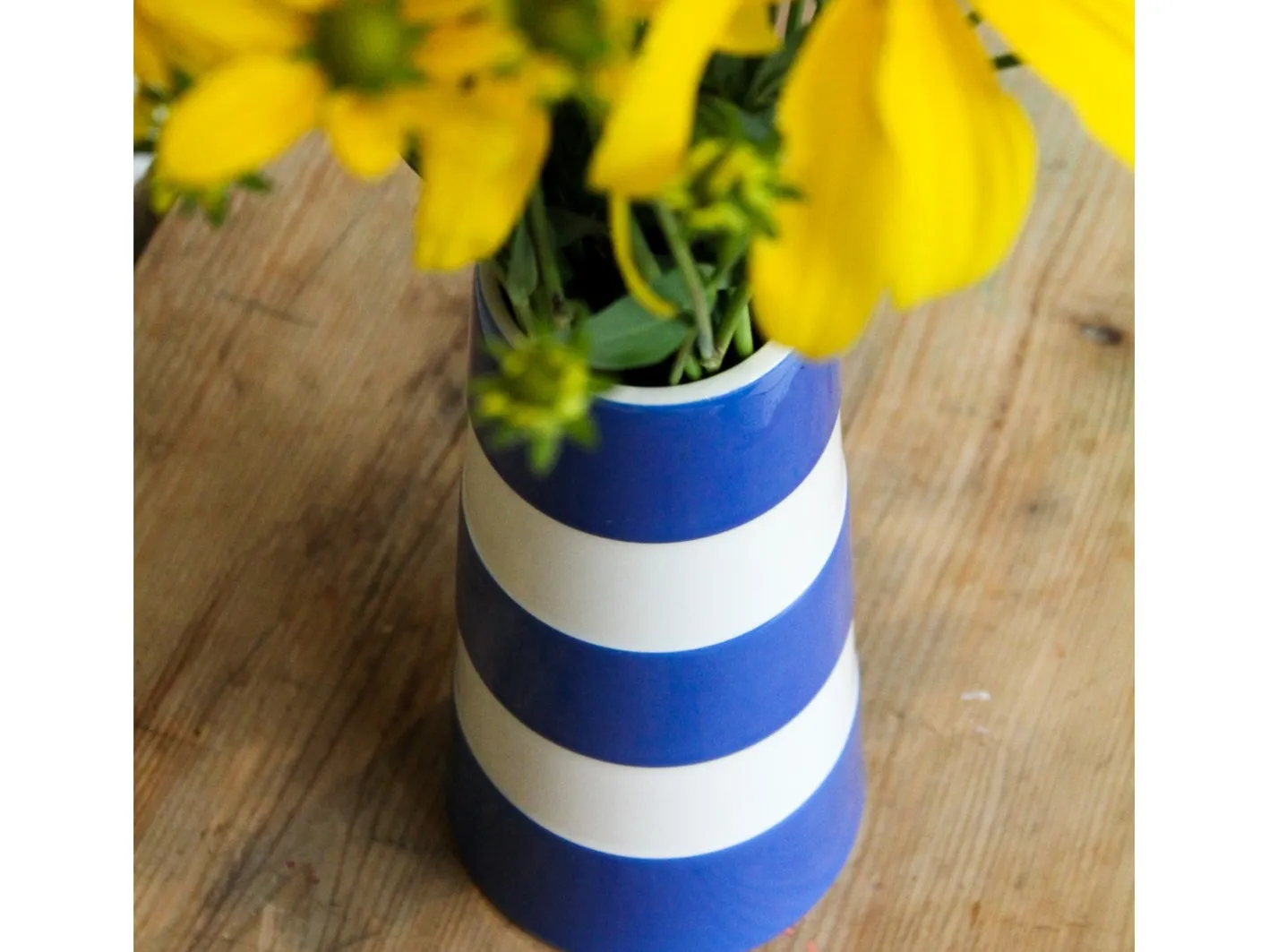 Cornishware Tall Lighthouse Blue Vase