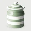 Cornishware Willow Green Storage Jar 84cl