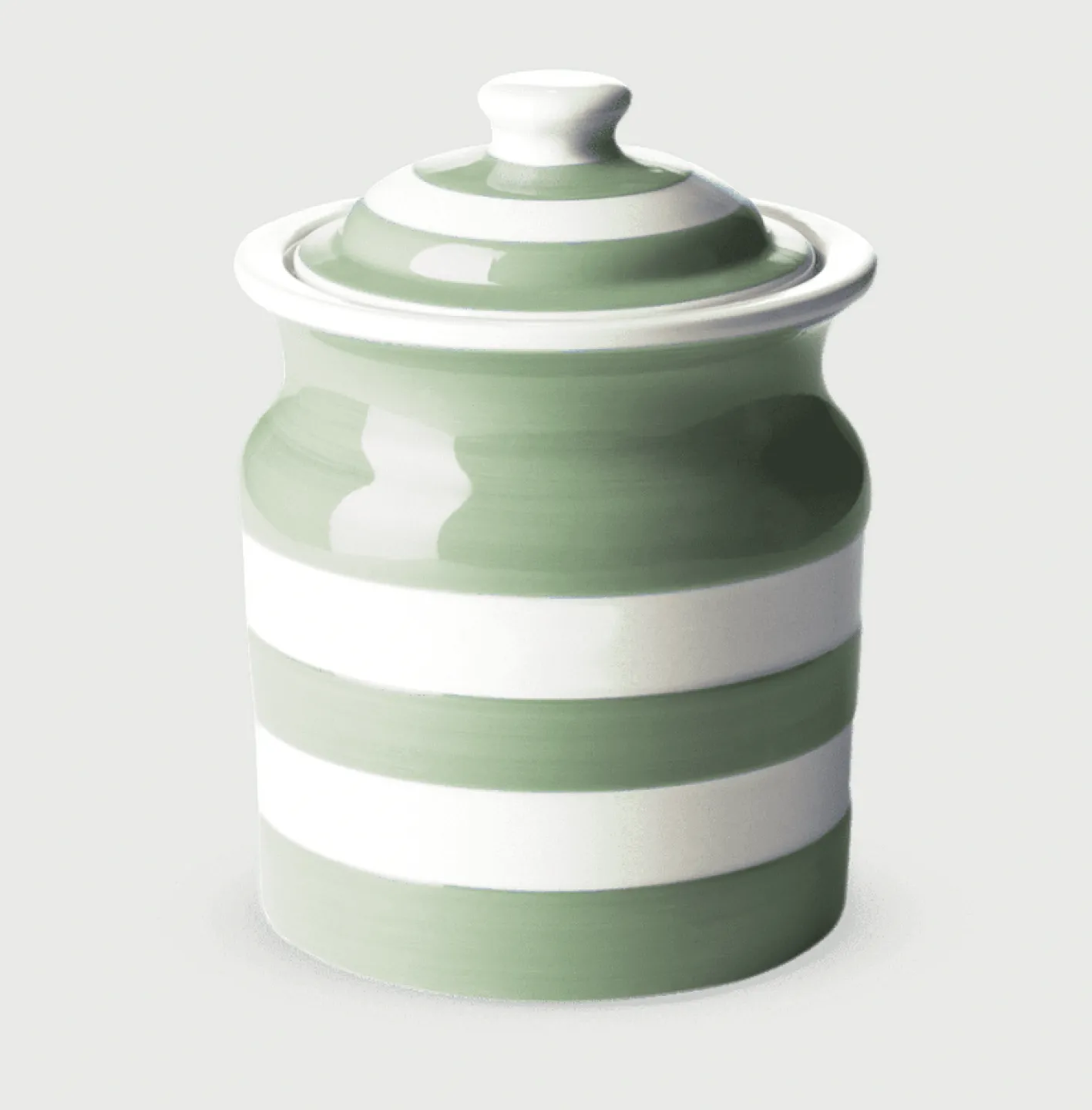 Cornishware Willow Green Storage Jar 84cl