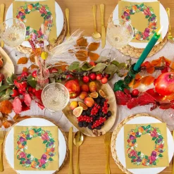 Talking Tables Cornucopia Gold Napkins - 20 pack