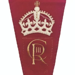 Jan Constantine Coronation Pennant Red
