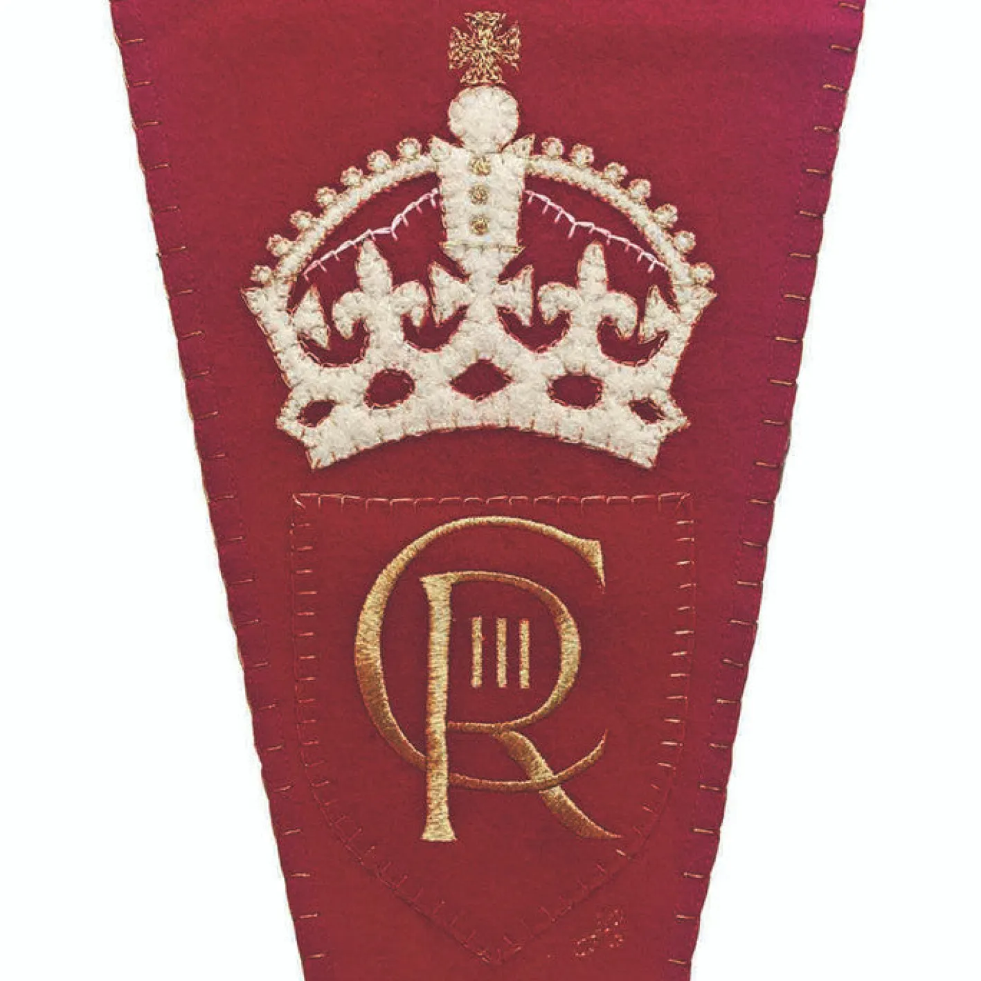 Jan Constantine Coronation Pennant Red