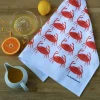 Lucky Lobster Crab Tea Towel
