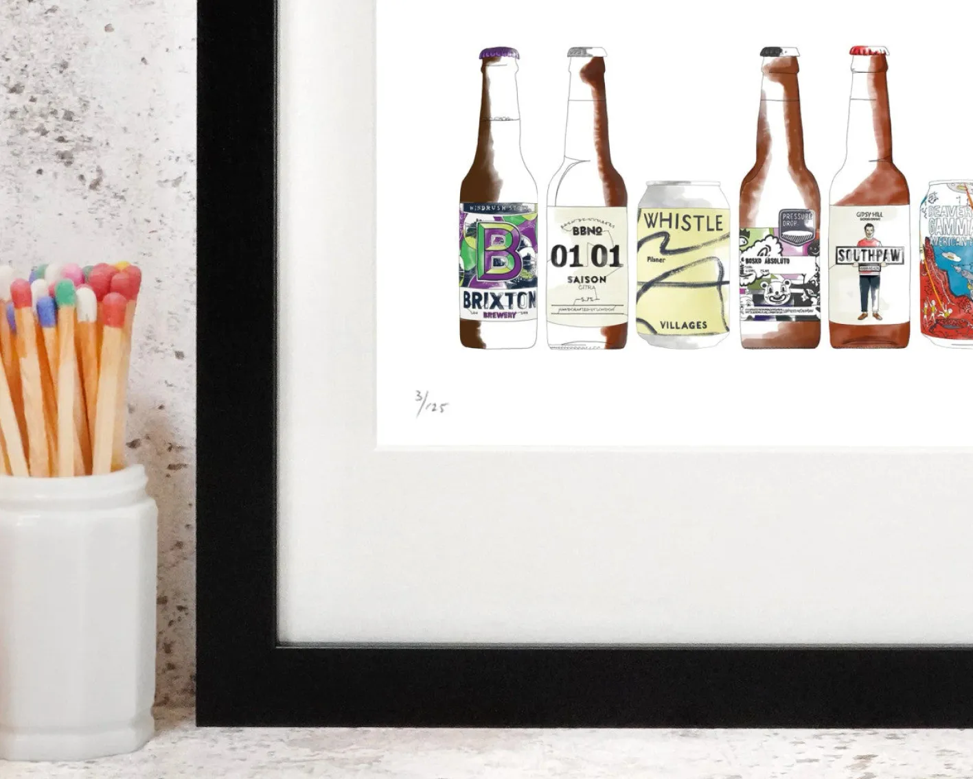 Corinne Alexander Craft Beer Print by